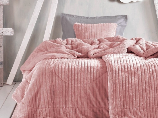 Μαξιλαροθήκη Διακοσμητική Shabby Pink Ρυθμός 50Χ50 Jacquard