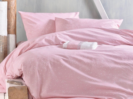 Σεντόνια Symbol Sirius (Σετ 4τμχ) Pink Ρυθμός King Size 270x290cm 100% Βαμβάκι