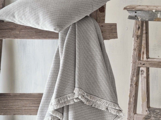 Ριχτάρι Gallup Grey Ρυθμός Διθέσιο 180x240cm Βαμβάκι-Πολυέστερ
