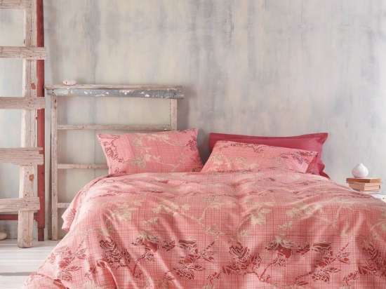 Πάπλωμα Next Doca (Σετ 3τμχ) Pink Ρυθμός Υπέρδιπλo 220x240cm Βαμβάκι-Πολυέστερ