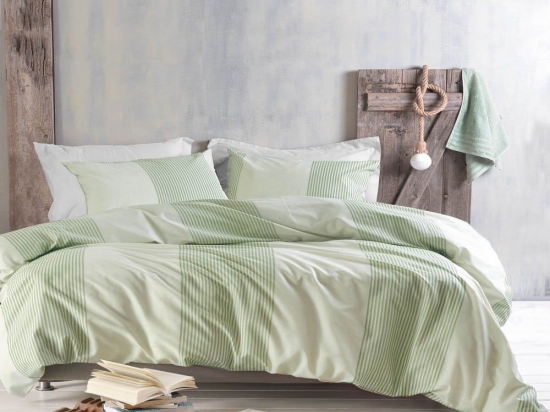 Σεντόνια Next Jarco (Σετ 4τμχ) Green Ρυθμός Υπέρδιπλο 230x260cm Βαμβάκι-Πολυέστερ