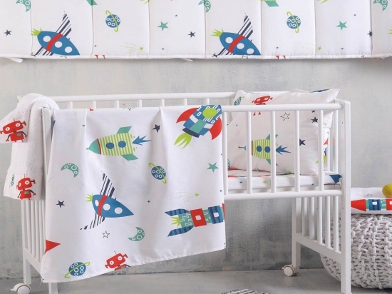 Πάντα Κούνιας Astronio Multi Ρυθμός 43x200cm 100% Βαμβάκι
