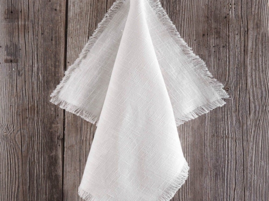 Πετσέτες Κουζίνας Merit (Σετ 2τμχ) Off White Ρυθμός 45x65cm 100% Βαμβάκι