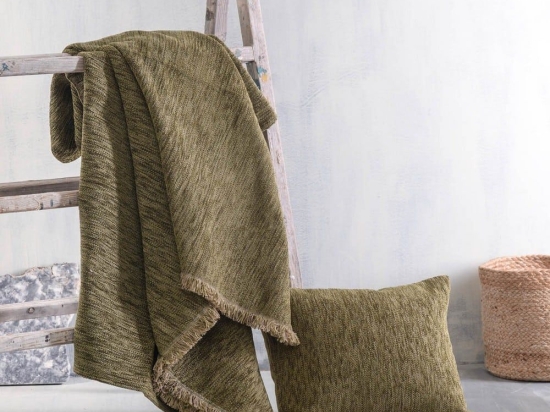 Ριχτάρι Essie Pine Ρυθμός Τριθέσιο 180x280cm Chenille,Βαμβάκι,Polyester