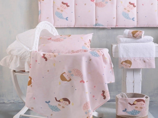 Σεντόνι Βρεφικό Zizel Pink Ρυθμός Λίκνου 80x110cm 100% Βαμβάκι