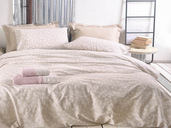 Μαξιλαροθήκες Oliver (Σετ 2τμχ) Beige Ρυθμός 50Χ70 50x70cm 100% Βαμβάκι