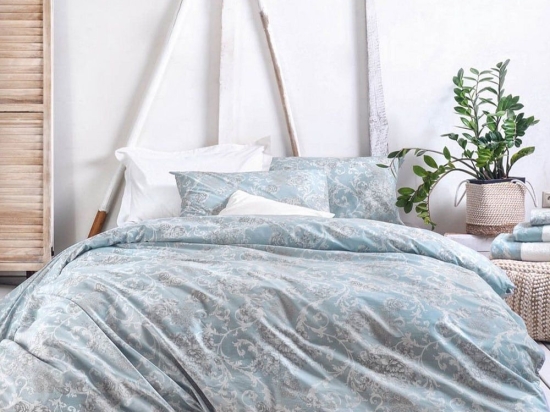 Μαξιλαροθήκες Quin (Σετ 2τμχ) Blue Ρυθμός 50Χ70 50x70cm 100% Βαμβάκι