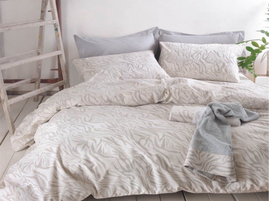 Πάπλωμα Austin (Σετ 2τμχ) Grey Ρυθμός Ημίδιπλο 160x240cm 100% Βαμβάκι