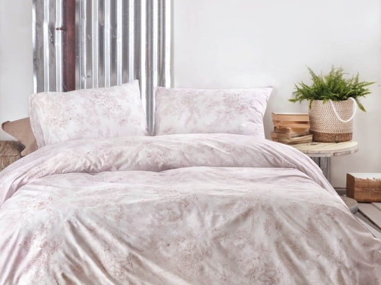 Παπλωματοθήκη Lucette (Σετ 2τμχ) Pink Ρυθμός Ημίδιπλο 160x240cm 100% Βαμβάκι
