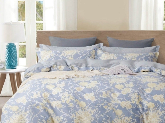 Σεντόνια Jeena (Σετ 4τμχ) Denim Ρυθμός Υπέρδιπλo 230x260cm 100% Βαμβακοσατέν