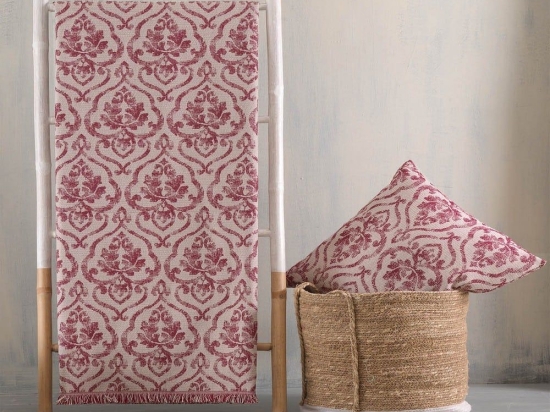 Ριχτάρι Medallion Tile Ρυθμός Πολυθρόνα 160x180cm Βαμβάκι-Πολυέστερ