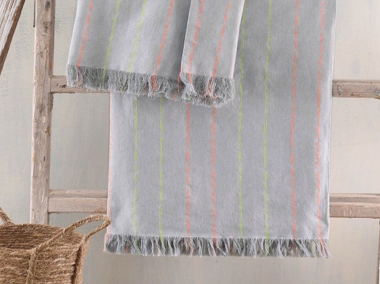 Ριχτάρι Sezane Grey Ρυθμός Πολυθρόνα 160x180cm Βαμβάκι-Πολυέστερ