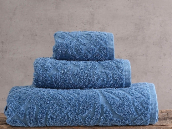 Πετσέτα Imani Blue Ρυθμός Σώματος 70x140cm 100% Πενιέ Βαμβάκι