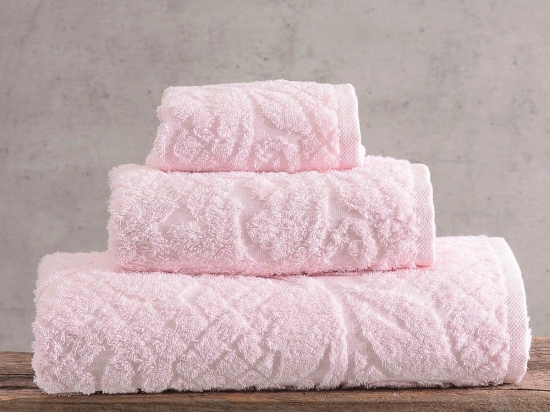 Πετσέτες Imani (Σετ 3τμχ) Pink Ρυθμός Σετ Πετσέτες 70x140cm 100% Πενιέ Βαμβάκι