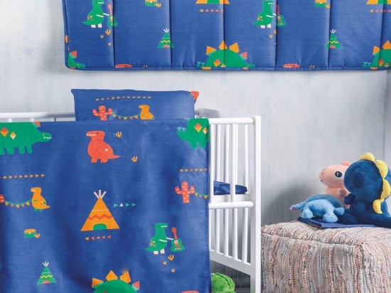 Πάπλωμα Βρεφικό Tobias Blue-Multi Ρυθμός 110x150cm 100% Βαμβάκι