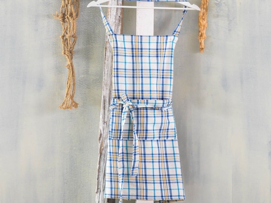 Ποδιά Κουζίνας Ολόσωμη Provence Blue Ρυθμός 100% Βαμβάκι