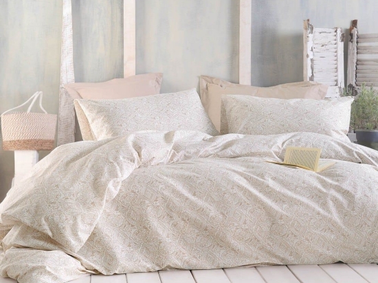 Μαξιλαροθήκες Amara (Σετ 2τμχ) Beige Ρυθμός 50Χ70 Βαμβάκι-Πολυέστερ