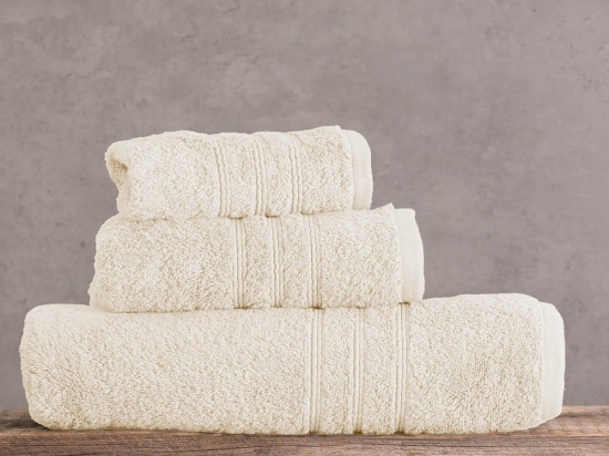 Πετσέτα Aria Ecru Ρυθμός Σώματος 75x150cm 100% Πενιέ Βαμβάκι