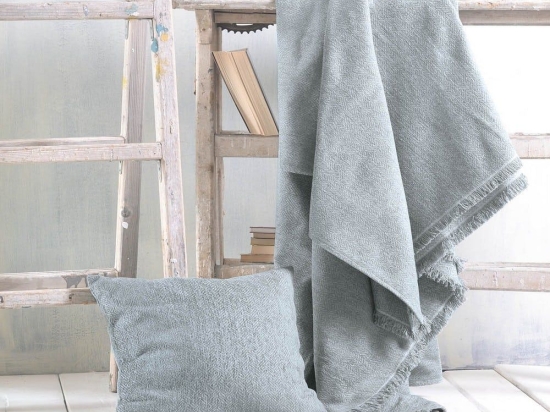 Ριχτάρι Avida Grey Ρυθμός Διθέσιο 180x240cm Chenille,Βαμβάκι,Polyester