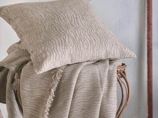Ριχτάρι Bretton Dark Beige Ρυθμός Διθέσιο 180x240cm Chenille,Βαμβάκι,Polyester