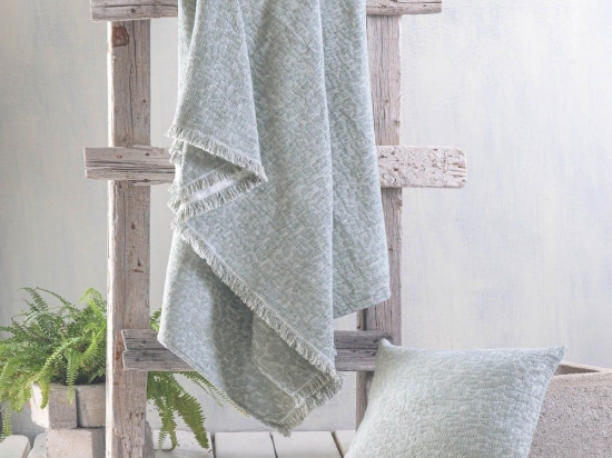 Ριχτάρι Kober Grey Ρυθμός Τετραθέσιο 180x330cm Chenille,Βαμβάκι,Polyester
