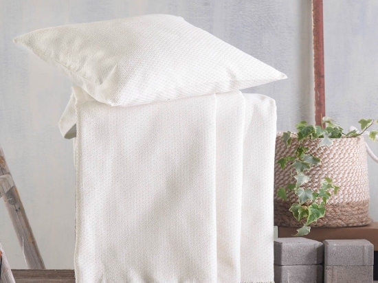 Ριχτάρι Matis Ecru Ρυθμός Τετραθέσιο 180x330cm Βαμβάκι-Πολυέστερ