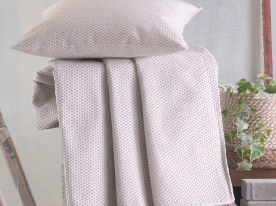 Ριχτάρι Matis Beige Ρυθμός Τετραθέσιο 180x330cm Βαμβάκι-Πολυέστερ