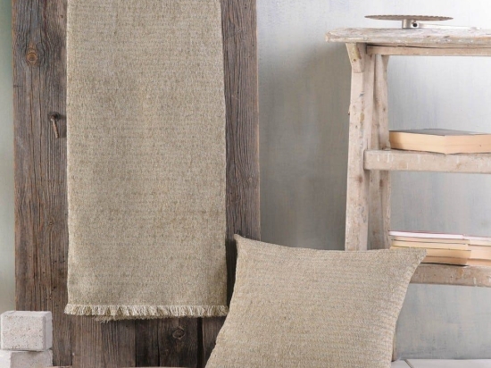 Ριχτάρι Rachell Dark Beige Ρυθμός Διθέσιο 180x240cm Chenille,Βαμβάκι,Polyester