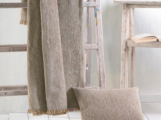 Ριχτάρι Tempe Brown Ρυθμός Διθέσιο 180x240cm Chenille,Βαμβάκι,Polyester
