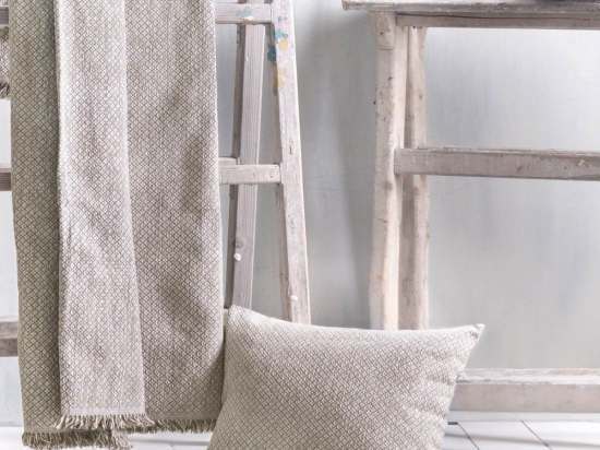 Ριχτάρι Tempe Beige Ρυθμός Διθέσιο 180x240cm Chenille,Βαμβάκι,Polyester