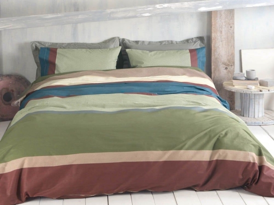 Πάπλωμα Sandra (Σετ 3τμχ) Grey Ρυθμός Υπέρδιπλo 220x240cm Βαμβάκι-Πολυέστερ