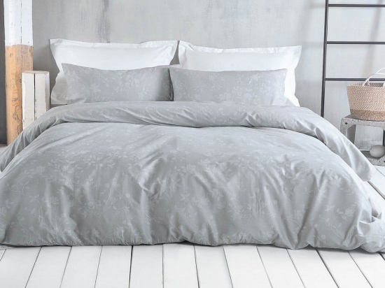 Σεντόνια Miriam (Σετ 4τμχ) Dark Grey Ρυθμός King Size 260x280cm Βαμβάκι-Πολυέστερ