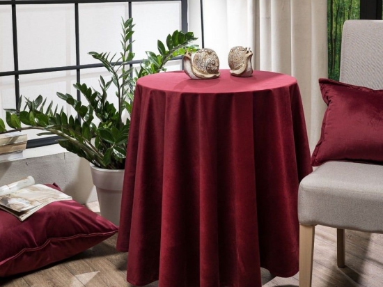Ροτόντα Velvet 10 Bordo Teoran Διάμετρος 180cm Φ180 Acrylic