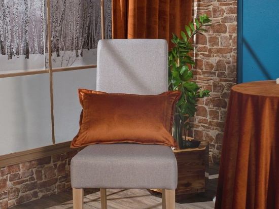 Μαξιλάρι Διακοσμητικό (Με Γέμιση) Velvet 05 Terra Teoran 30X50 Βαμβάκι-Ακρυλικό