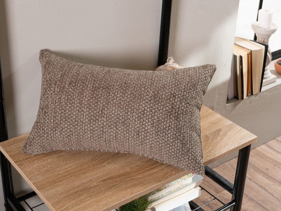 Μαξιλαροθήκη Διακοσμητική Utah 03 Brown Teoran 30X50 Ακρυλικό-Πολυέστερ