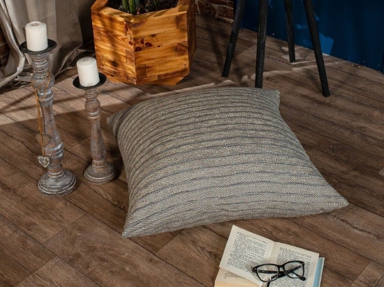 Μαξιλαροθήκη Διακοσμητική Δαπέδου Orlando 07 Ecru-Grey Teoran 65Χ65 Ακρυλικό-Πολυέστερ
