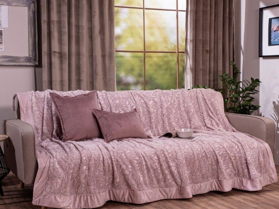 Ριχτάρι Κουβέρτα Rose 12 Apple Teoran Διθέσιο 160x270cm Πολυέστερ