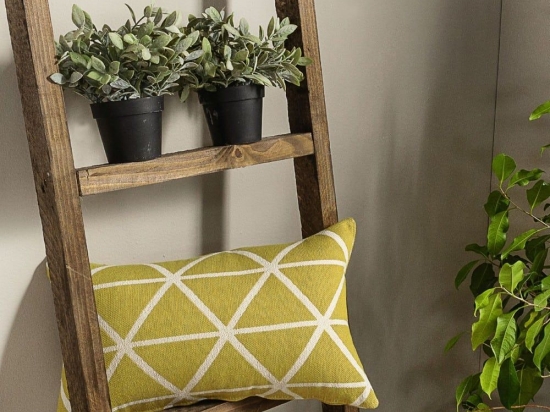 Μαξιλάρι Διακοσμητικό (Με Γέμιση) Manarola 08 Lime Teoran 30X50 Βαμβάκι-Πολυέστερ