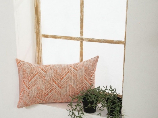 Μαξιλαροθήκη Διακοσμητική Siena 15 Orange Teoran 30X50 Βαμβάκι-Πολυέστερ