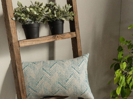 Μαξιλάρι Διακοσμητικό (Με Γέμιση) Siena 05 Blue Teoran 30X50 Βαμβάκι-Πολυέστερ