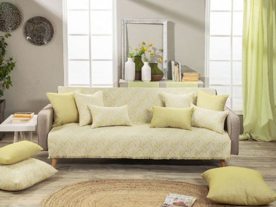 Ριχτάρι Siena 08 Lime Teoran Διθέσιο 180x250cm Cotton-Polyester