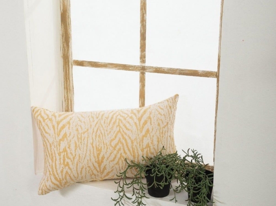 Μαξιλάρι Διακοσμητικό (Με Γέμιση) Vicenza 14 Yellow Teoran 30X50 Βαμβάκι-Πολυέστερ