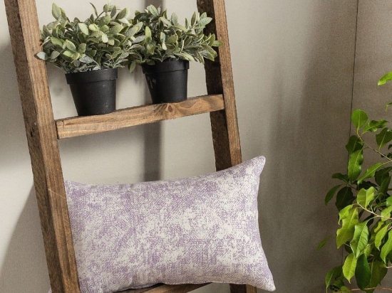 Μαξιλαροθήκη Διακοσμητική Meazza 07 Purple Teoran 30X50 Βαμβάκι-Πολυέστερ