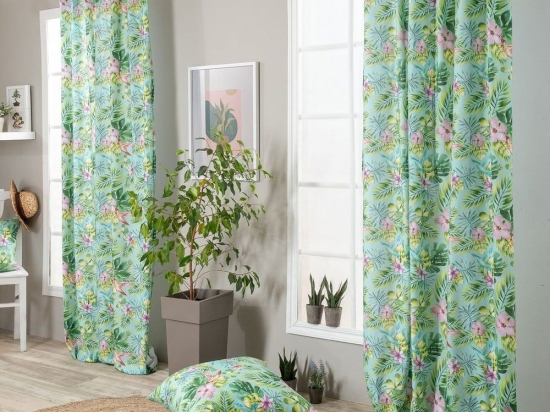 Κουρτίνα Morella Multi Teoran 140X260 Βαμβάκι-Πολυέστερ