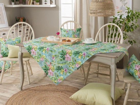Καρέ Morella Multi Teoran 90X90cm Βαμβάκι-Πολυέστερ