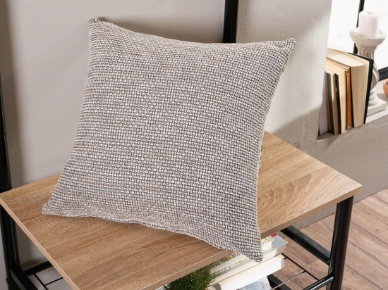Μαξιλάρι Διακοσμητικό (Με Γέμιση) Minessota 04 Grey Teoran 43X43 Ακρυλικό,Βαμβάκι, Polyester