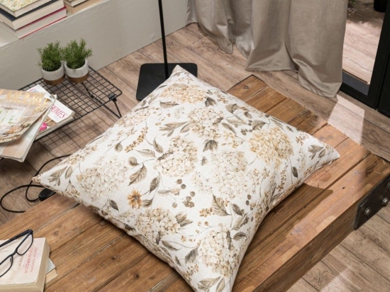 Μαξιλαροθήκη Διακοσμητική Puente Beige Teoran 65Χ65 Βαμβάκι-Πολυέστερ
