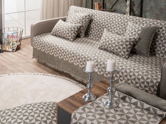Ριχτάρι Columbia 03 Elephant Teoran Πολυθρόνα 180x150cm Ακρυλικό,Βαμβάκι, Polyester