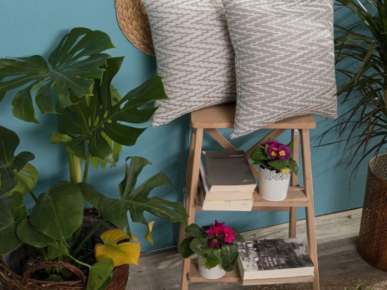Μαξιλαροθήκη Διακοσμητική Giardino 04 Grey Teoran 43X43 Βαμβάκι-Πολυέστερ
