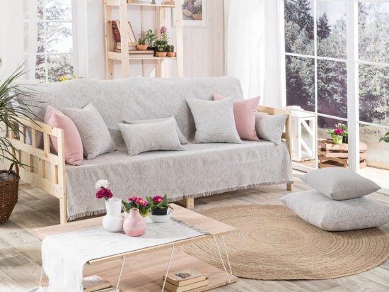 Ριχτάρι Bivona 04 Grey Teoran Πολυθρόνα 180x150cm Βαμβάκι-Πολυέστερ